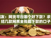 网友：网贷平台哪个好下款？求介绍几款网黑全拒能下款的口子