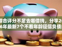综合评分不足去哪借钱，分享2026年最新7个不看年龄征信负债的软件