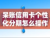 呆账信用卡个性化分期怎么操作？手把手教你解决负债难题