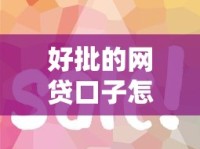 好批的网贷口子怎么选？这5种申请技巧助你快速拿钱