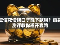 征信花借钱口子能下款吗？真实测评教你避开套路