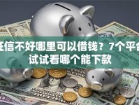 征信不好哪里可以借钱？7个平台试试看哪个能下款