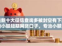 最新十大征信查询多被封空有下款的小额短期网贷口子，专治小额贷款哪里最可靠