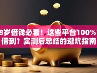 18岁借钱必看！这些平台100%能借到？实测后总结的避坑指南