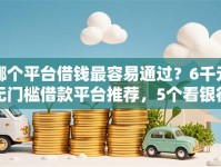 哪个平台借钱最容易通过？6千元无门槛借款平台推荐，5个看银行流水的网贷软件盘点