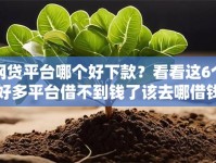 网贷平台哪个好下款？看看这6个好多平台借不到钱了该去哪借钱怎么样