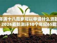 年满十八周岁可以申请什么贷款？2026最新测评10个年纪65能贷款的平台