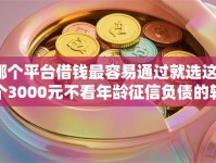 哪个平台借钱最容易通过就选这8个3000元不看年龄征信负债的软件