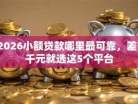 2026小额贷款哪里最可靠，差7千元就选这5个平台