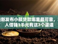 最新发布小额贷款哪里最可靠，私人借钱1千元有这7个渠道