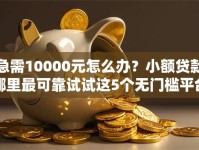 急需10000元怎么办？小额贷款哪里最可靠试试这5个无门槛平台