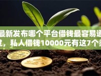 最新发布哪个平台借钱最容易通过，私人借钱10000元有这7个渠道