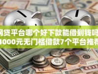 网贷平台哪个好下款能借到钱吗？4000元无门槛借款7个平台推荐