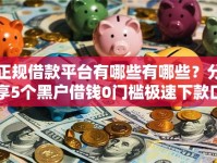 正规借款平台有哪些有哪些？分享5个黑户借钱0门槛极速下款口子