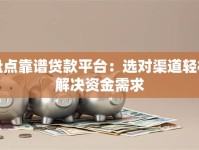 盘点靠谱贷款平台：选对渠道轻松解决资金需求