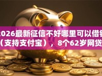 2026最新征信不好哪里可以借钱（支持支付宝），8个62岁网贷平台无私分享