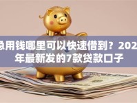 急用钱哪里可以快速借到？2026年最新发的7款贷款口子