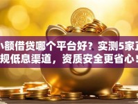 小额借贷哪个平台好？实测5家正规低息渠道，资质安全更省心！
