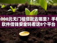 2000元无门槛借款去哪里？手机软件借钱安全吗看这8个平台