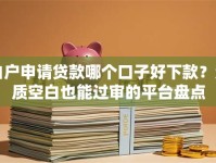 白户申请贷款哪个口子好下款？资质空白也能过审的平台盘点