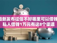最新发布征信不好哪里可以借钱，私人借钱1万元有这8个渠道
