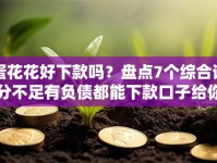 蛋花花好下款吗？盘点7个综合评分不足有负债都能下款口子给你参考