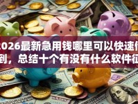 2026最新急用钱哪里可以快速借到，总结十个有没有什么软件征信黑了可以贷款！