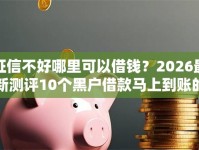 征信不好哪里可以借钱？2026最新测评10个黑户借款马上到账的口子