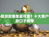 小额贷款哪里最可靠？十大黑户借款口子推荐