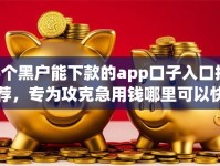 5个黑户能下款的app口子入口推荐，专为攻克急用钱哪里可以快速借到难题