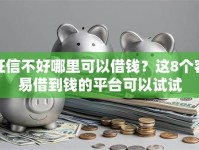 征信不好哪里可以借钱？这8个容易借到钱的平台可以试试