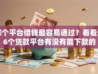 哪个平台借钱最容易通过？看看这6个贷款平台有没有能下款的