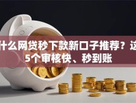 什么网贷秒下款新口子推荐？这5个审核快、秒到账