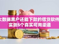 大数据黑户还能下款的借贷软件？实测5个真实可用渠道