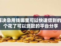 解决急用钱哪里可以快速借到的7个花了可以贷款的平台分享