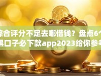 综合评分不足去哪借钱？盘点6个黑口子必下款app2023给你参考