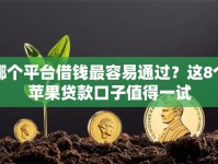 哪个平台借钱最容易通过？这8个苹果贷款口子值得一试