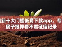 最新十大门槛低易下款app，专治房子抵押看不看征信记录
