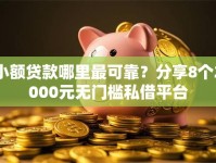 小额贷款哪里最可靠？分享8个2000元无门槛私借平台