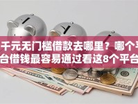 4千元无门槛借款去哪里？哪个平台借钱最容易通过看这8个平台