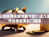 征信花有逾期也能下款？这几家平台审核宽松门槛低