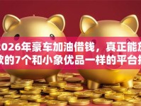 2026年豪车加油借钱，真正能放款的7个和小象优品一样的平台推荐