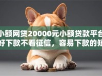 小额网贷20000元小额贷款平台好下款不看征信，容易下款的短期借款的8个平台介绍
