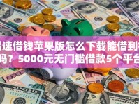 易速借钱苹果版怎么下载能借到钱吗？5000元无门槛借款5个平台推荐