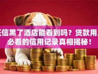 征信黑了酒店能看到吗？贷款用户必看的信用记录真相揭秘！