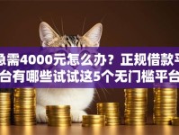 急需4000元怎么办？正规借款平台有哪些试试这5个无门槛平台