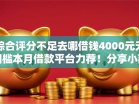 综合评分不足去哪借钱4000元无门槛本月借款平台力荐！分享小额网贷口子4000元无门槛借款