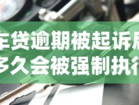 车贷逾期被起诉后多久会被强制执行？这些关键点必须了解！