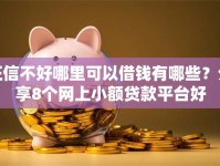 征信不好哪里可以借钱有哪些？分享8个网上小额贷款平台好