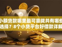 小额贷款哪里最可靠拢共有哪些选择？8个小贷平台好借款详解